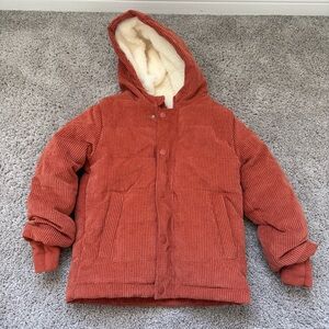 Cat & Jack Winter coat 4t with mittens built in & hoodie